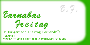 barnabas freitag business card